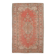 Tapis Anatolien Vintage Fait Main en Laine, Tons Rose Fané, Beige & Bleu