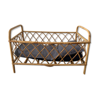 Rattan bed for doll