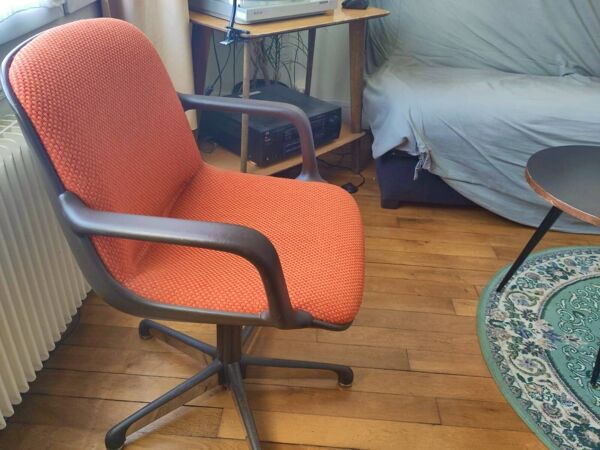 Fauteuils de bureau vintage orange pour Comforto 1980