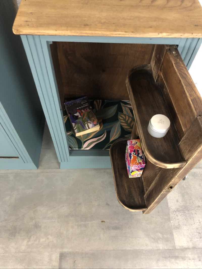 Pair of old bedside tables