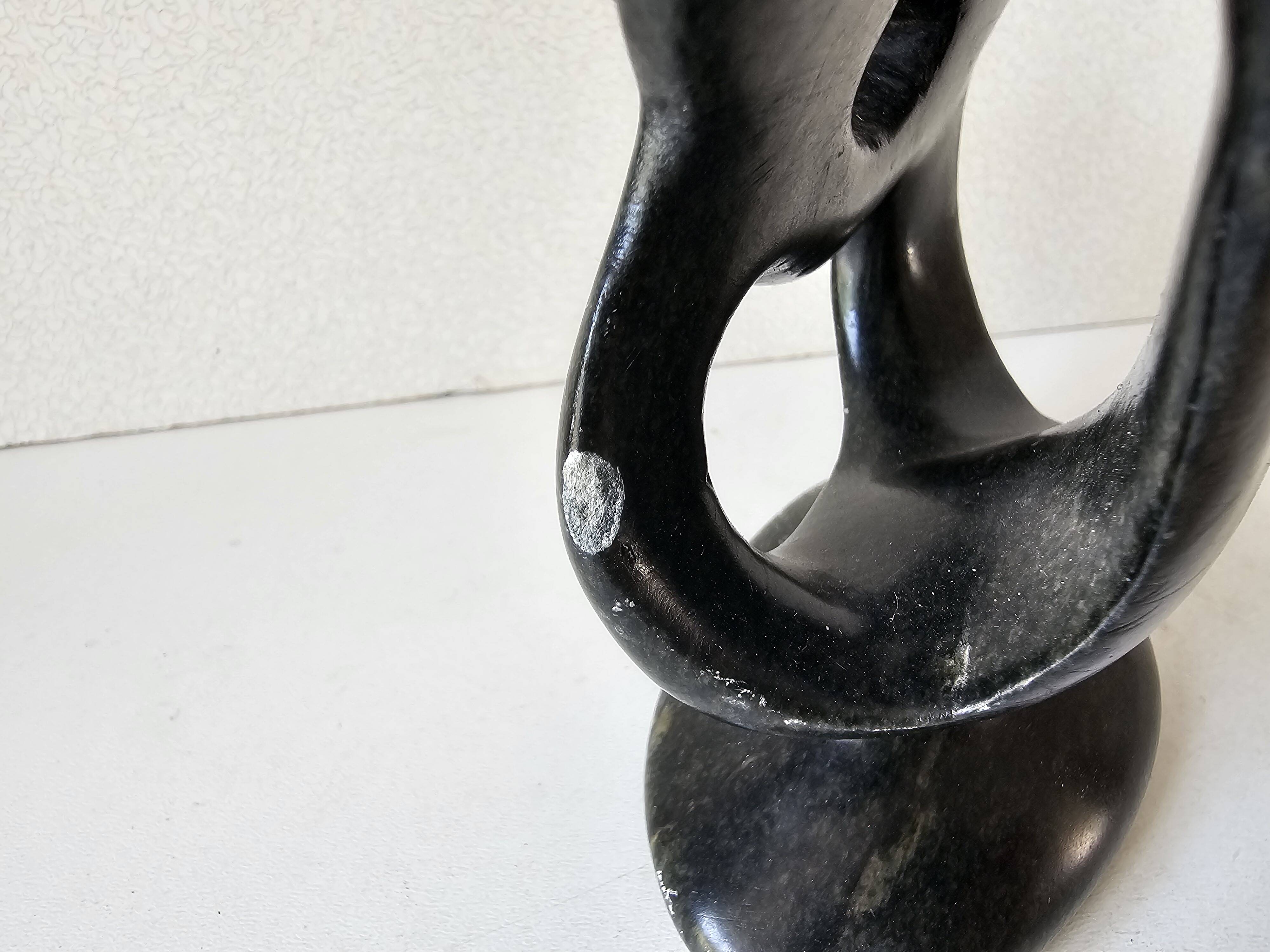 Soapstone Sculpture - Family Parents/Children Modern Design