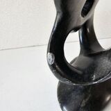 Sculpture en pierre de savon - Famille Parents / enfants design moderne