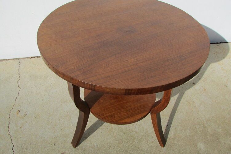 Healing tripode art deco walnut