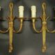 Pair of Louis XVI style wall lights - Lucien GAU, Paris