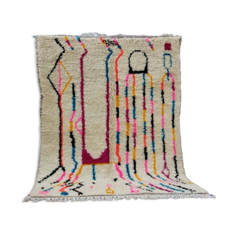 Handmade wool Berber rug 138x100cm