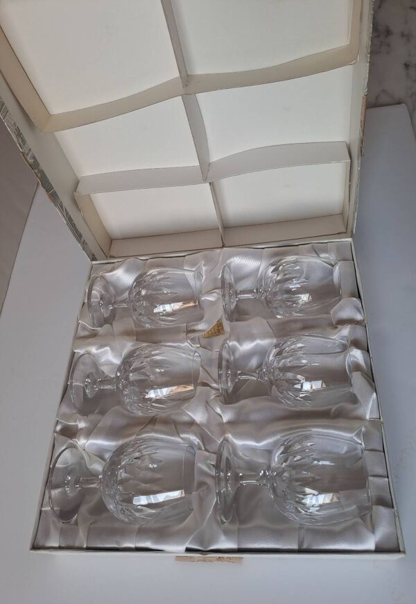 6 verres à cognac Bayel cristallerie Royale de Champagne