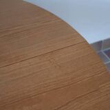 Scandinavian light wood round table