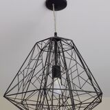 Suspension chandelier ceiling lamp matte black design
