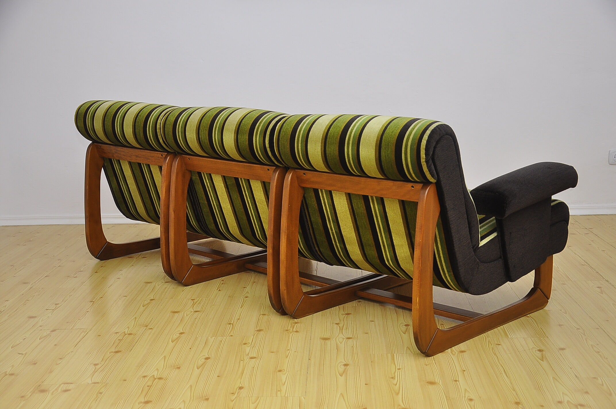 Vintage striped modular sofa, 1970s