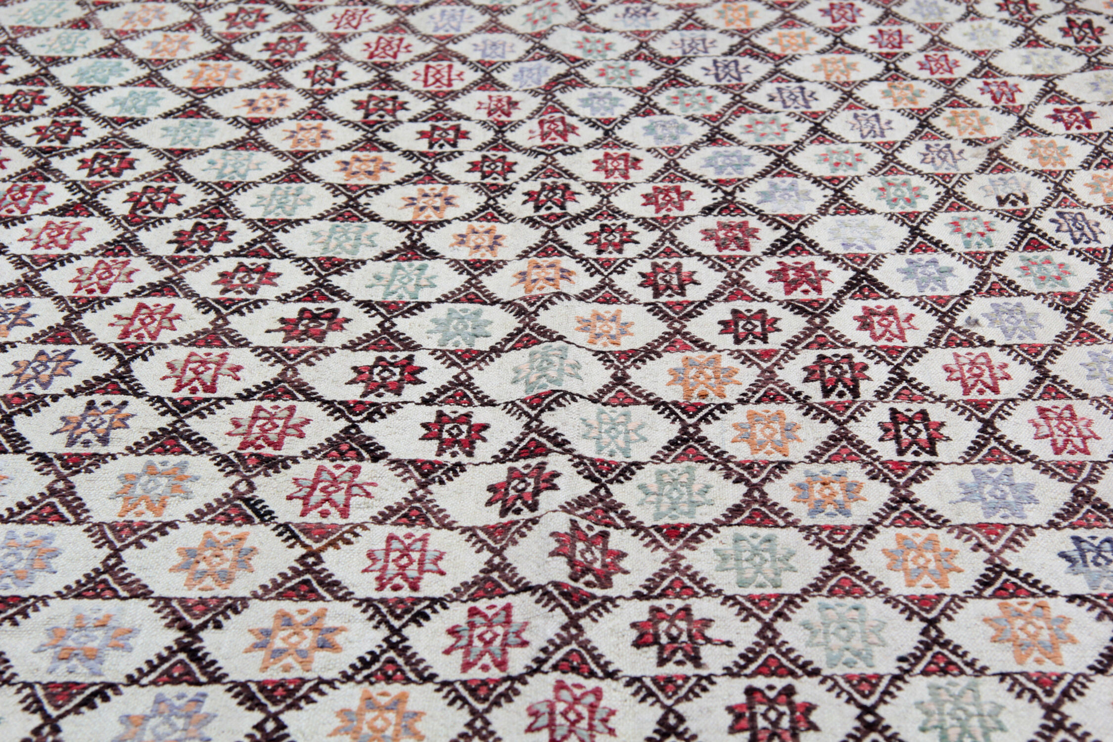 Handwoven antique turkish kilim rug 142x235cm