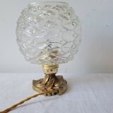Bronze and glass lamp
