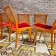 Set of 6 Scandinavian chandinavian chairs 1960
