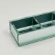 Plateau vintage en verre miroir compartimenté à 5 sections