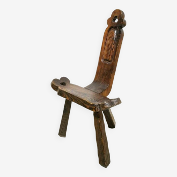 Brutalist tripod chair