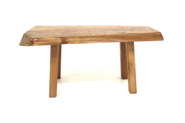 Table basse scandinave en orme, Suède, 1970