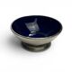 Arts de la table, salière saleron argent russe émail bleu vers 1950