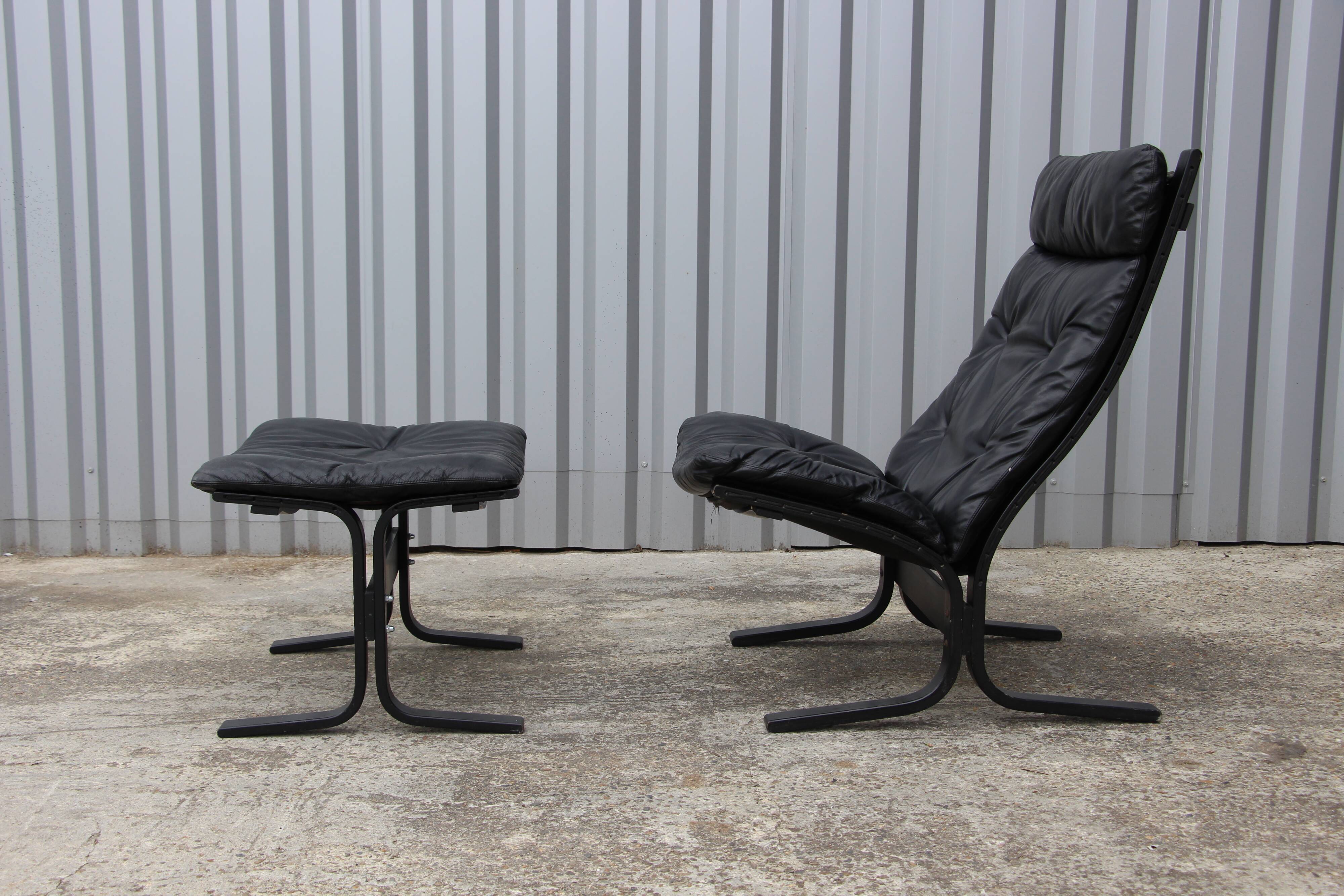 Armchair and Ottoman "Siesta" by Ingmar Relling 1970