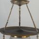 Art Deco ceiling light in copper and glass, 1940s, Germany