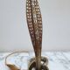 Bronze and silver snake lamp