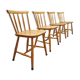 Vintage dutch design spindle back dining chairs pastoe