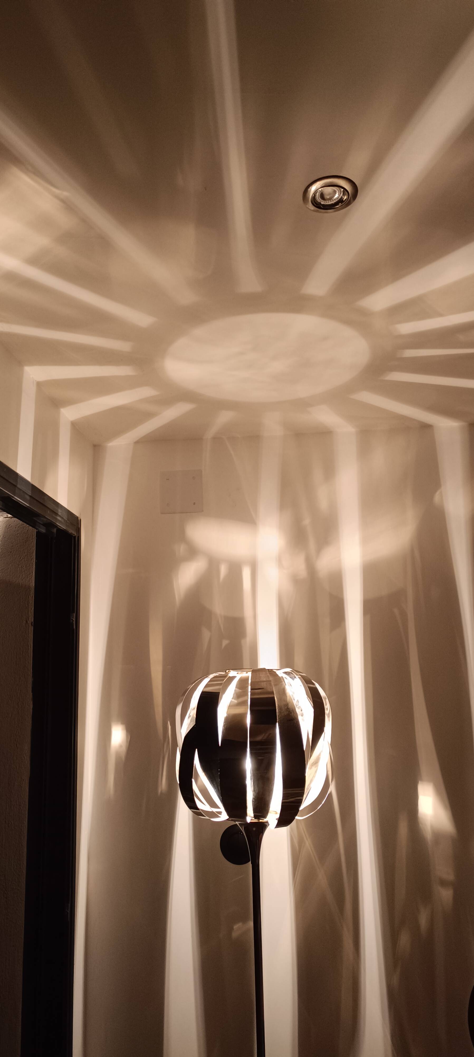 Vintage space age chrome floor lamp 1970