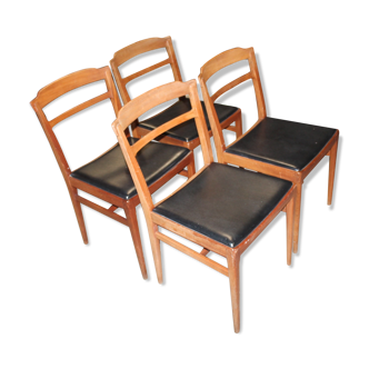 Lot of four Scandinavian chairs