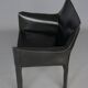 Leather 413 Cab Armchair by Mario Bellini for Cassina, 1970s