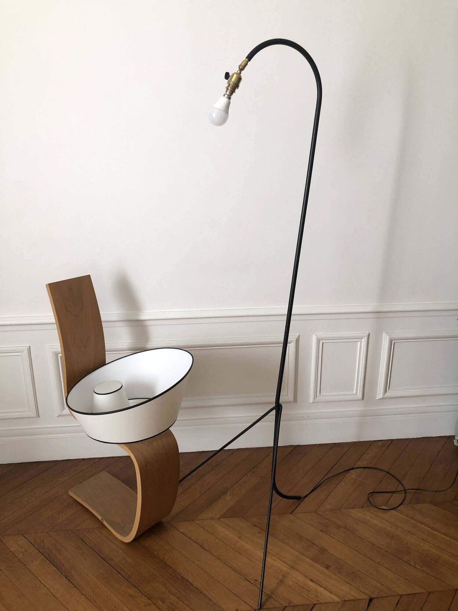 1950s tripod floor lamp