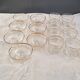 Vintage glassware set with gold filigree – 1960s