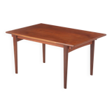 solid teak table with retractable server. Denmark 50s/60s