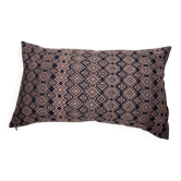 Navy blue and pink Kachin cushion cover (RIDA)
