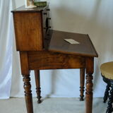 Secretary desk happiness of the day Louis Phillipe in walnut