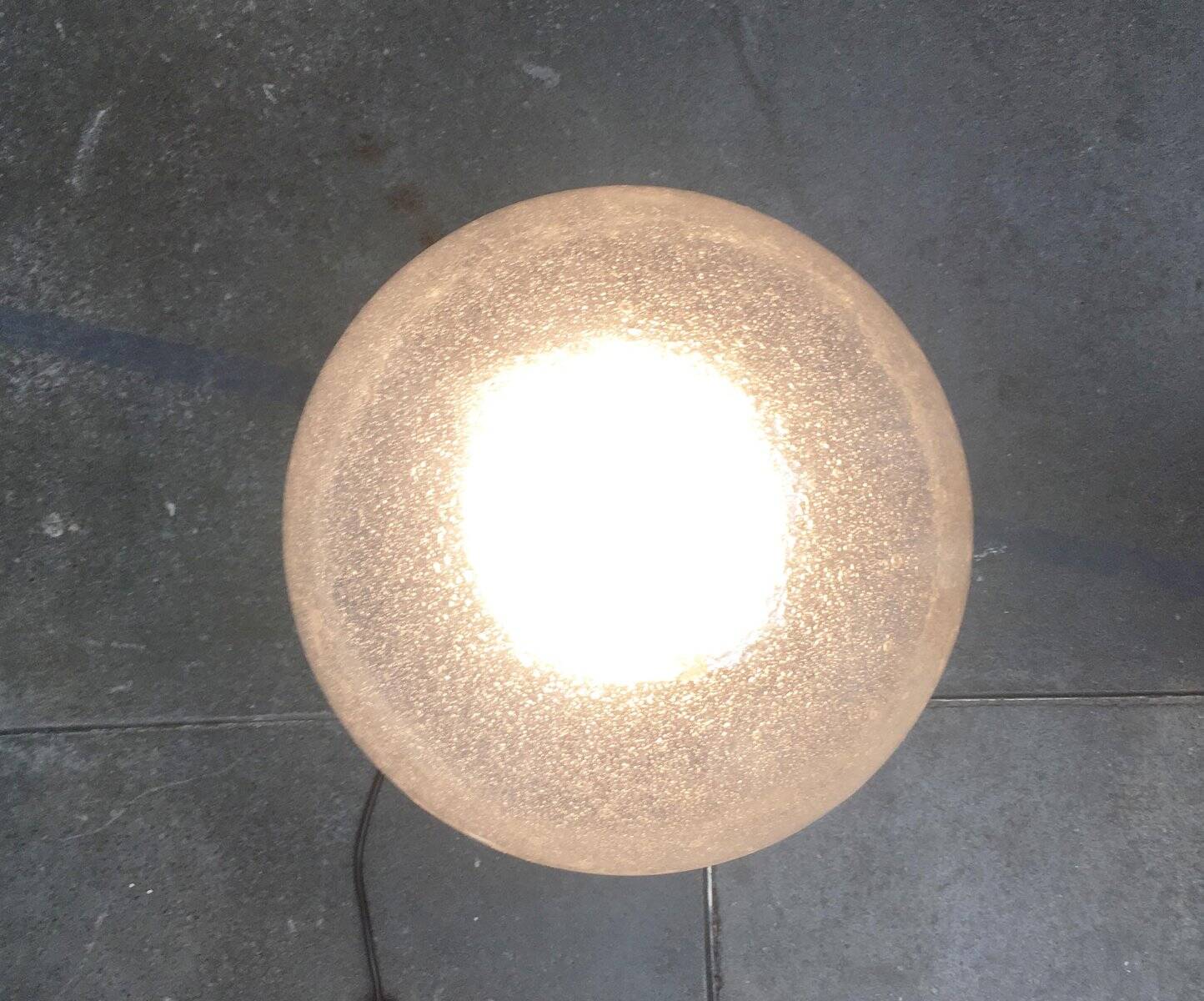 Floor lamp with spiral bulb from the German space age mid-century by Ingo Maurer for M-Design, 1960s.