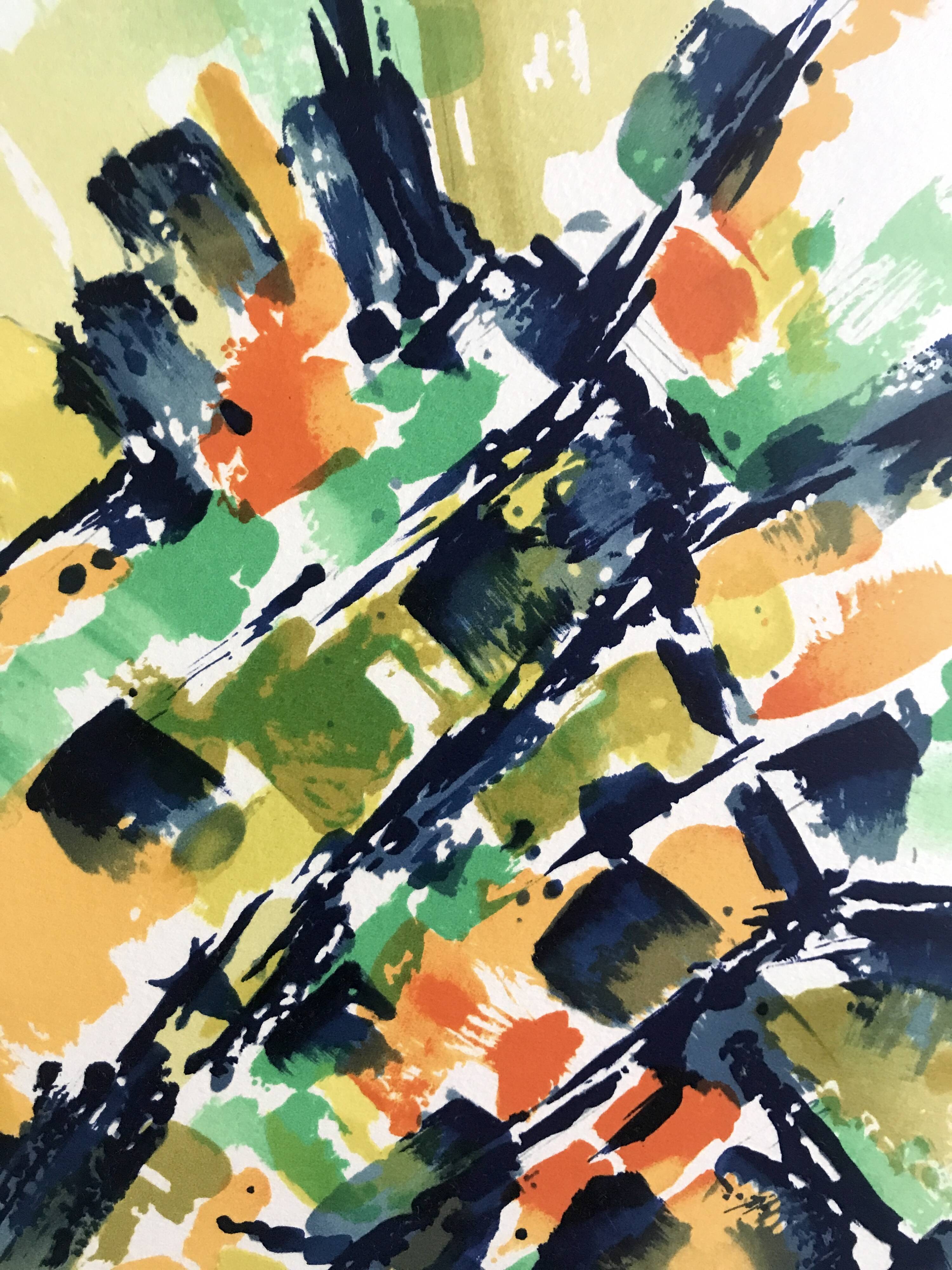 Alfred MANESSIER, Villa Montmorency, 1978. Original lithograph