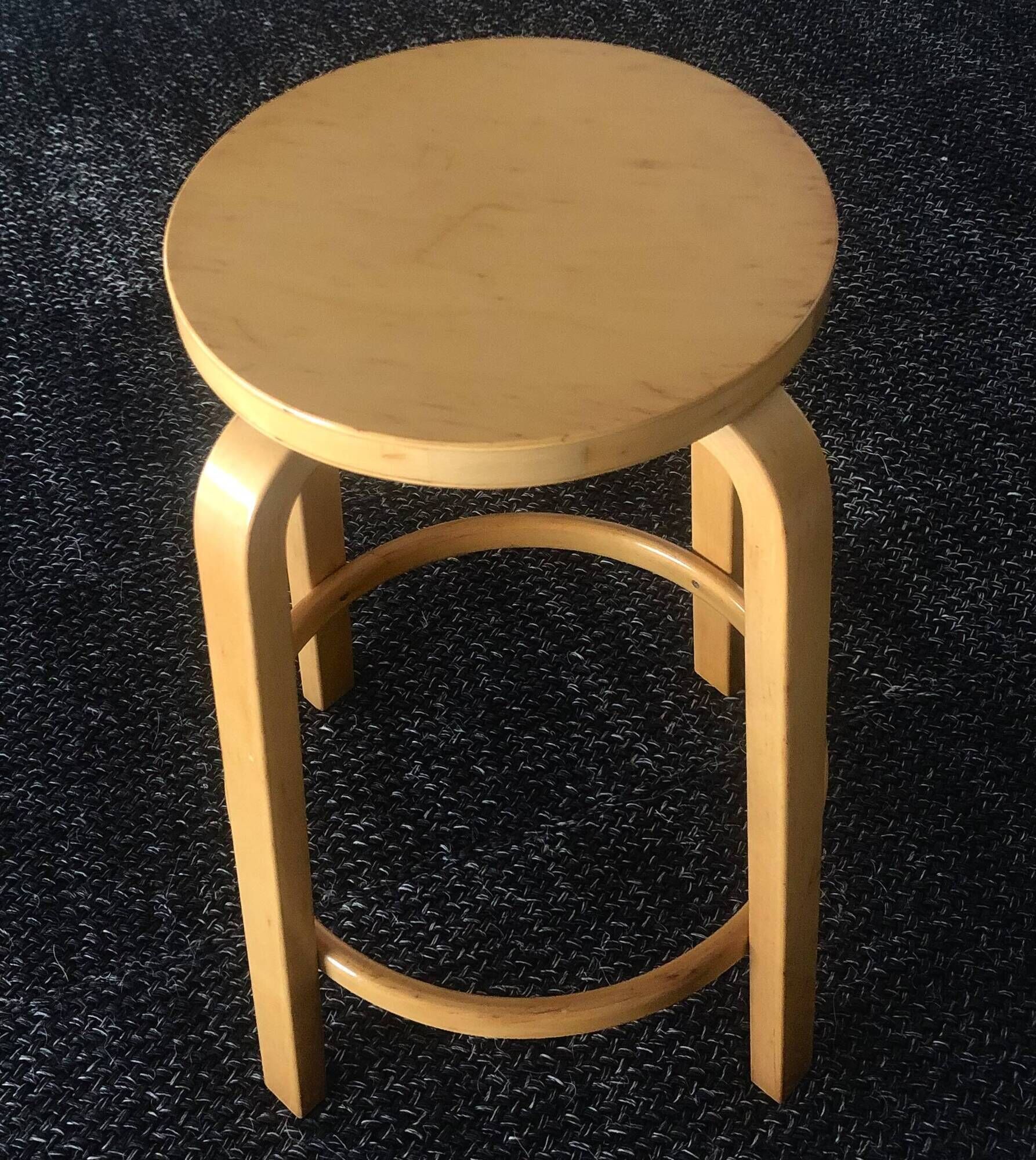 Bar stool 64 by Alvar Aalto for Artek, Finland 1980s