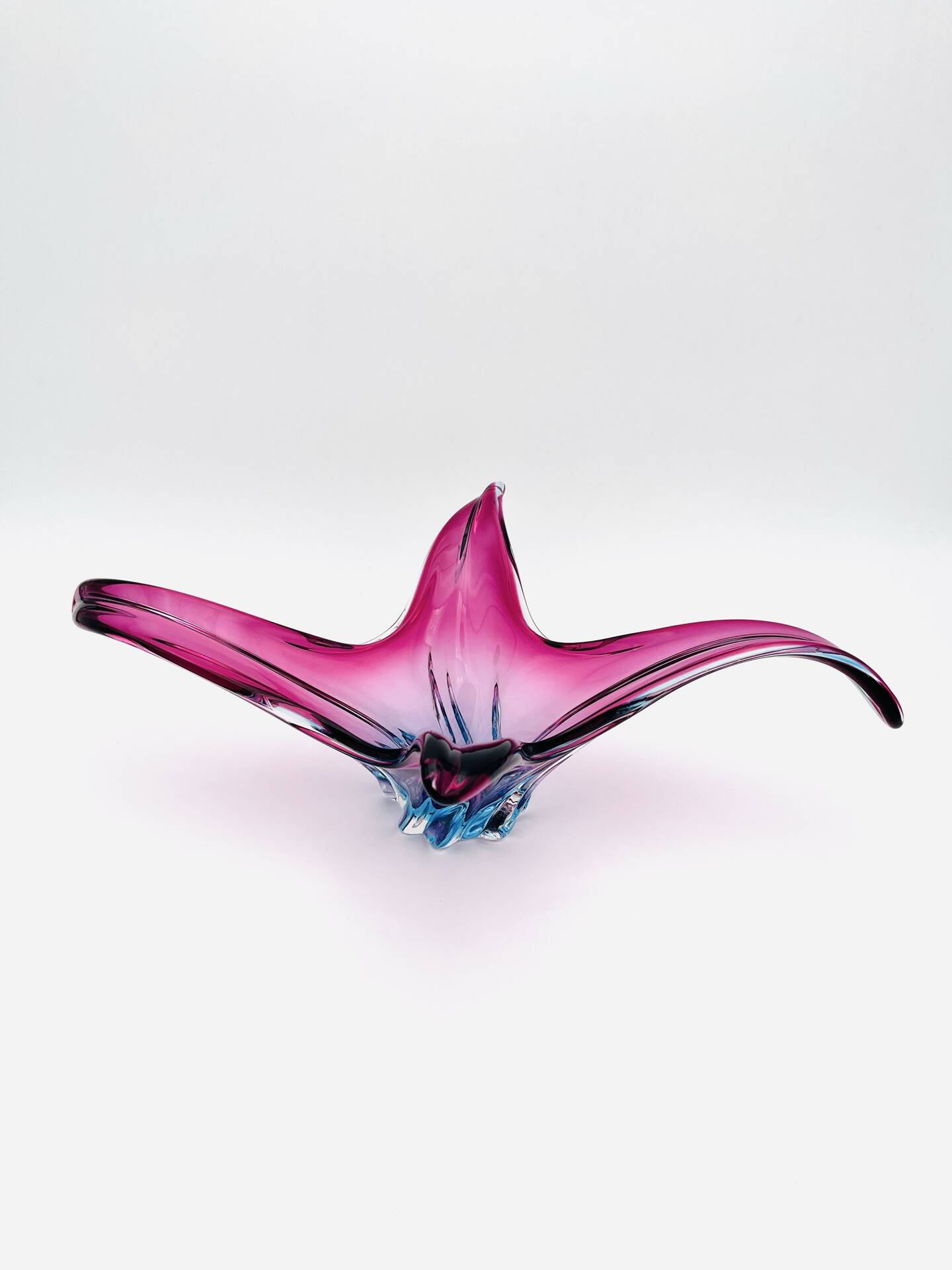 Murano Cup - Sommerso - XL 50cm - Amethyst and Turquoise