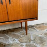 Living Scandinavian teak sideboard, 1950s