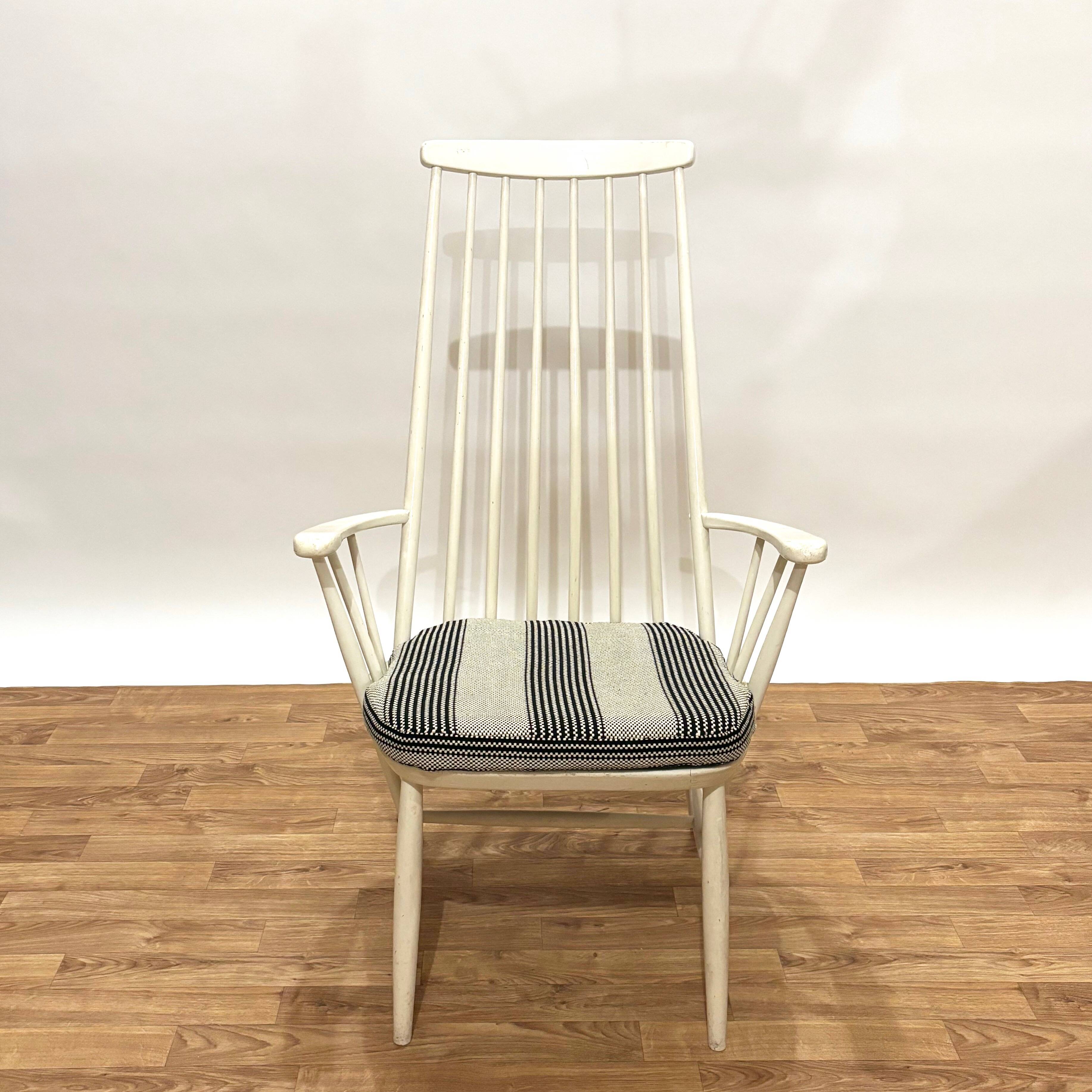 reupholstered Danish armchair