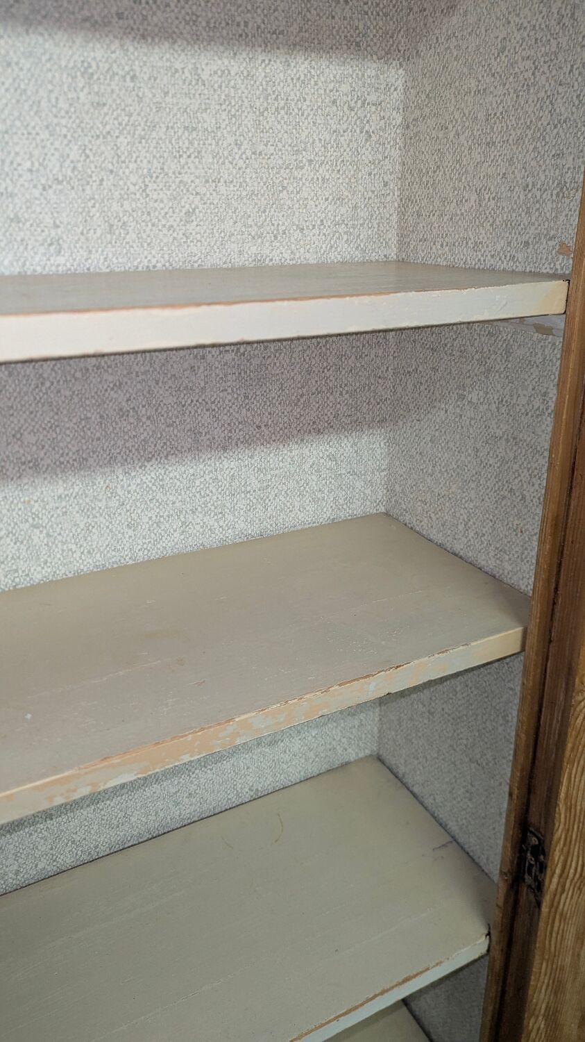 Linen cupboard library display cabinet shabby vintage patina