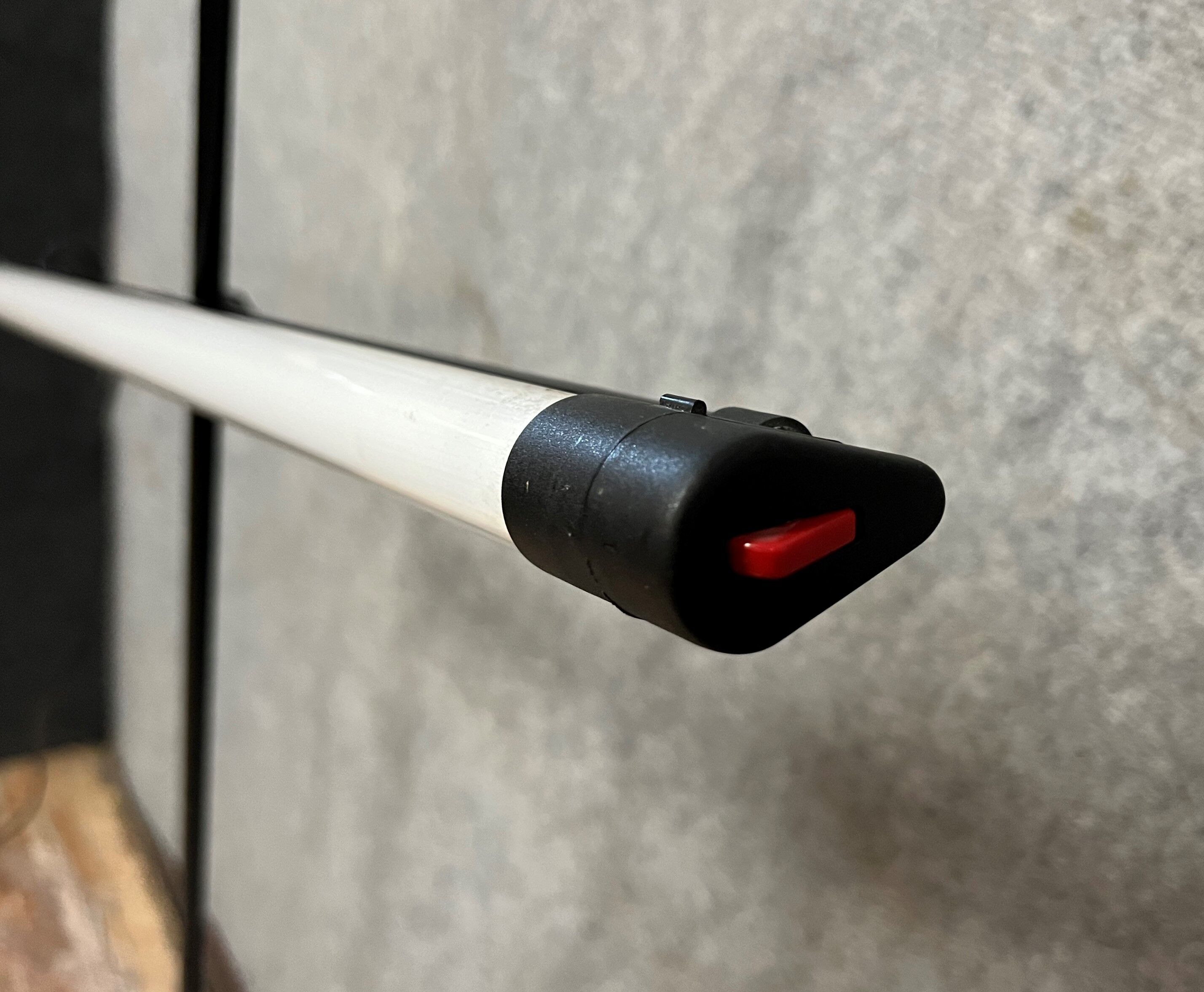 Vintage Italian neon lamp in black iron