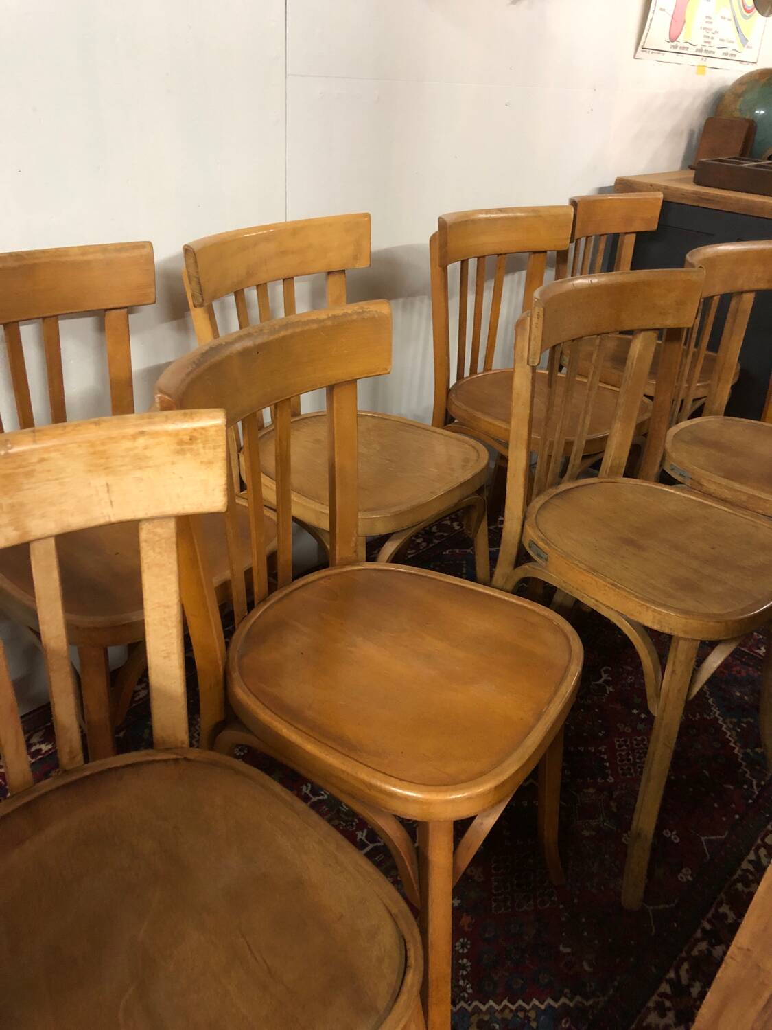 Anciennes chaises baumann d’estaminet