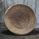 Large old wicker bowl, straw and bramble, woven bowl, rustic.