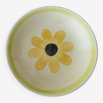 Plat creux en Faience de Gien, Tournesol