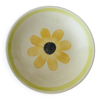 Plat creux en Faience de Gien, Tournesol