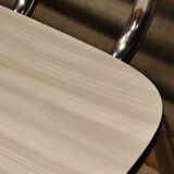 Set of 9 chairs in multicolored formica