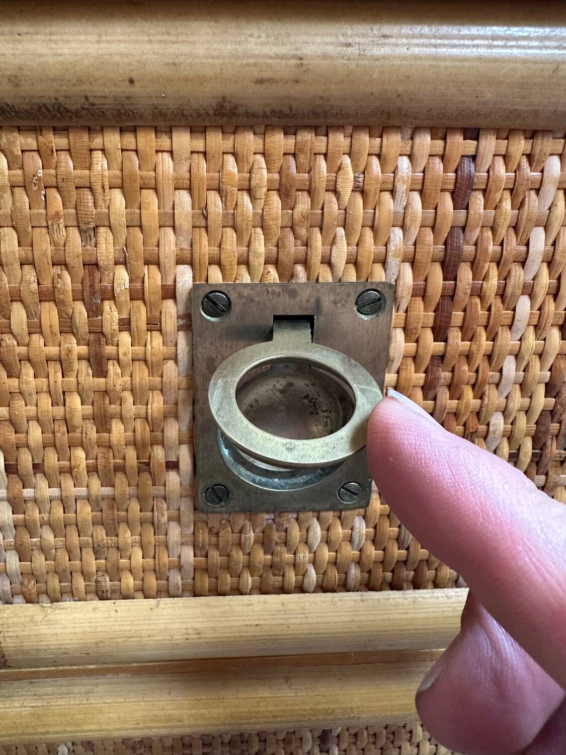 Dal Vera bamboo and rattan chest of drawers