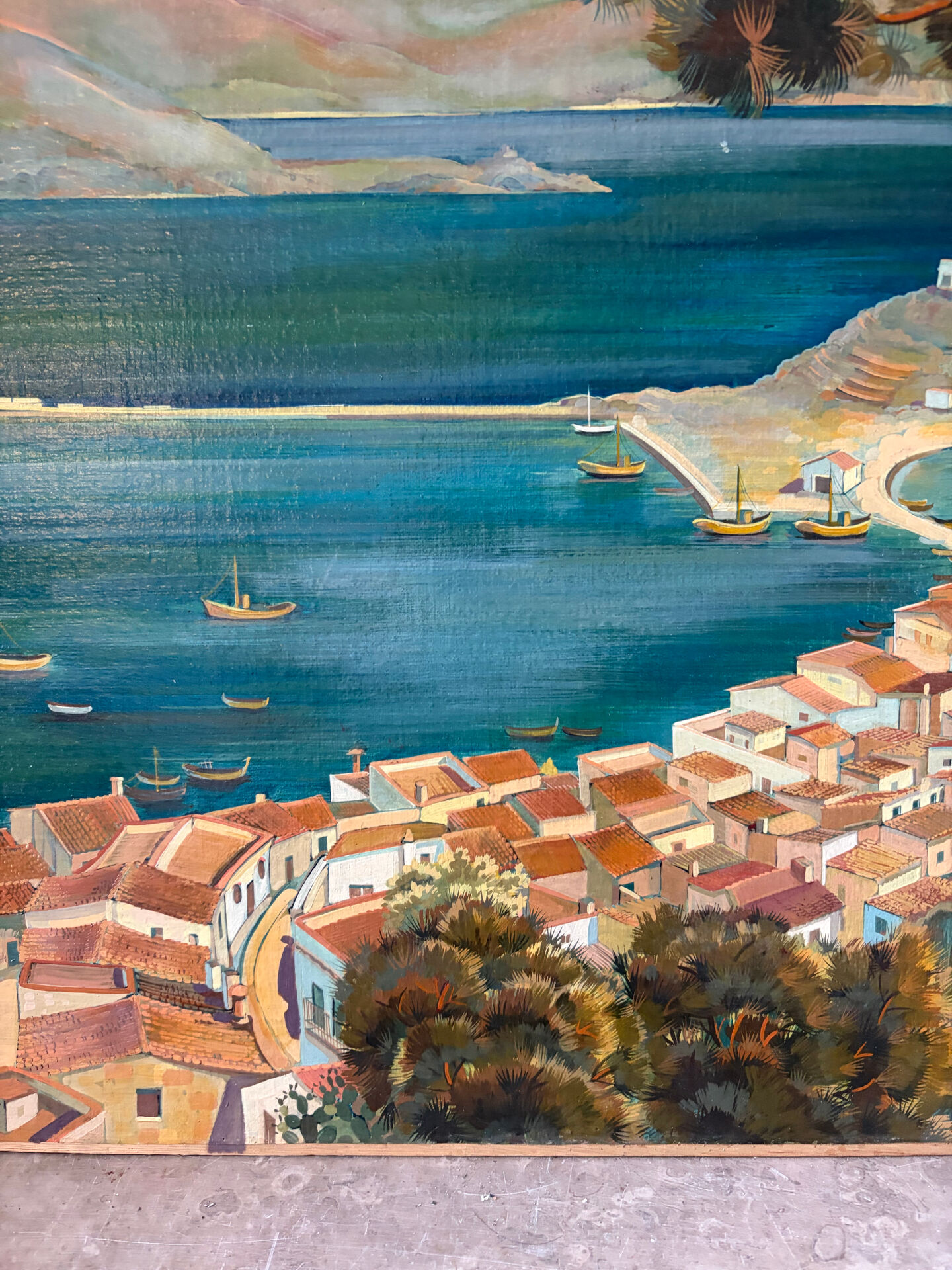 Puerto de la Selva, oil on panel 1953