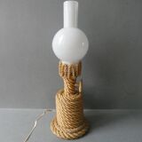 Rope and opaline lamp from the 60s