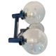 Rare XXL Mid Century Art Glass Wall Hotel Light / Lamp - Around 1970s