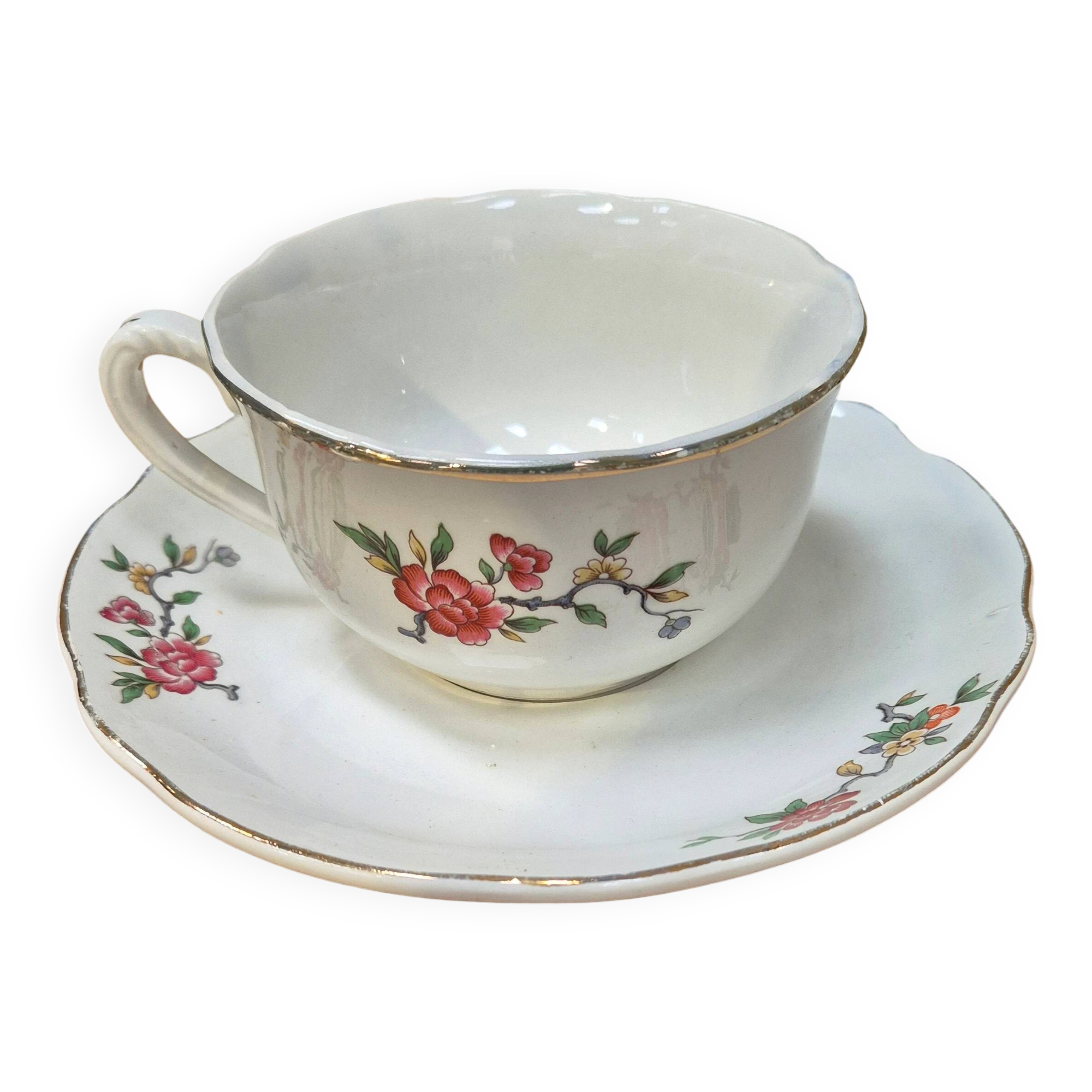 Cup and saucer Conde porcelain